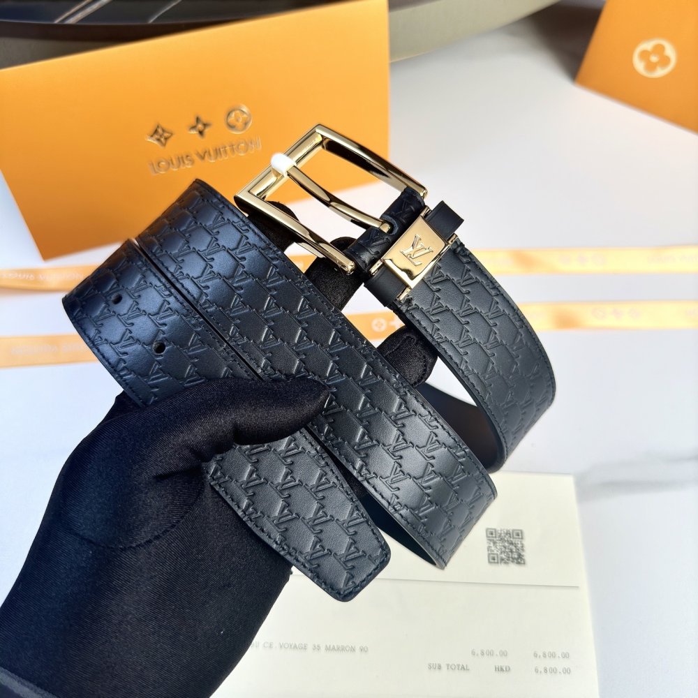 Ремень мужской двусторонний кожаный 3.5 см фото 2