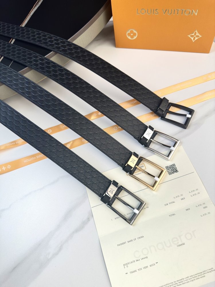 Ремень мужской двусторонний кожаный 3.5 см фото 7