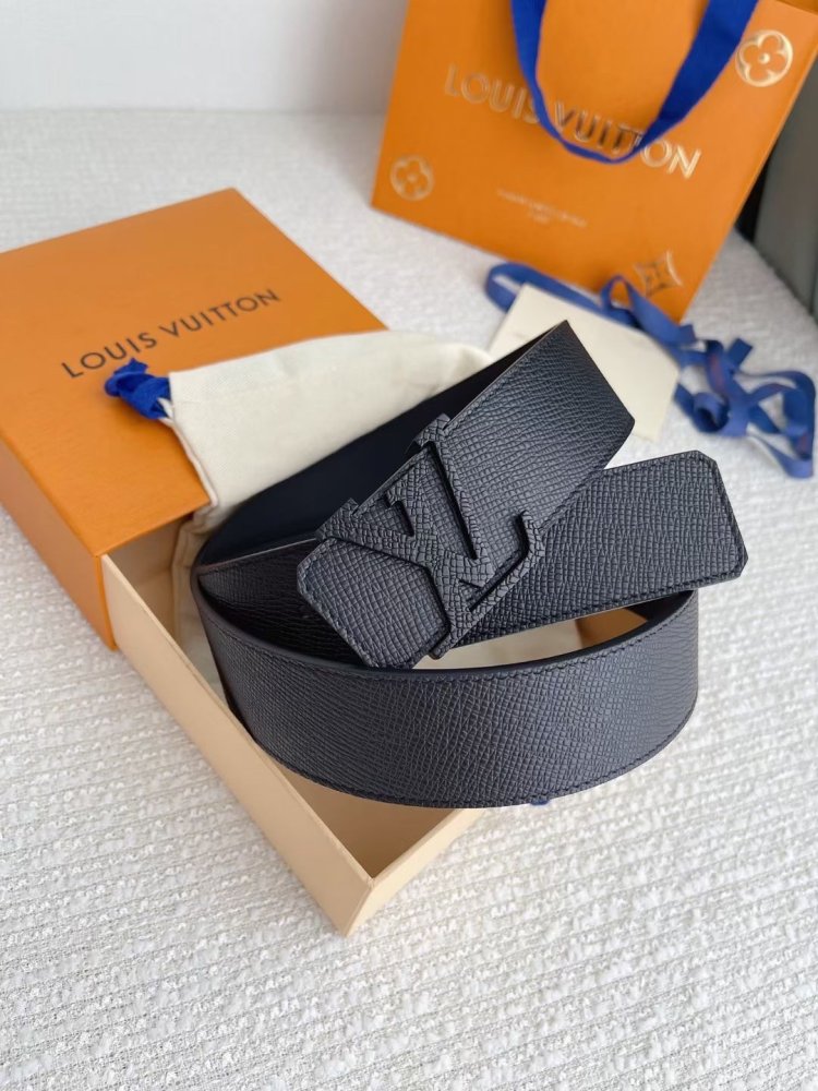 Ремень мужской двусторонний кожаный 4 см