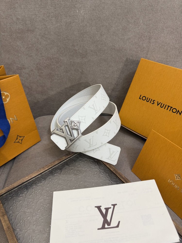 Ремень мужской двусторонний кожаный 4 см