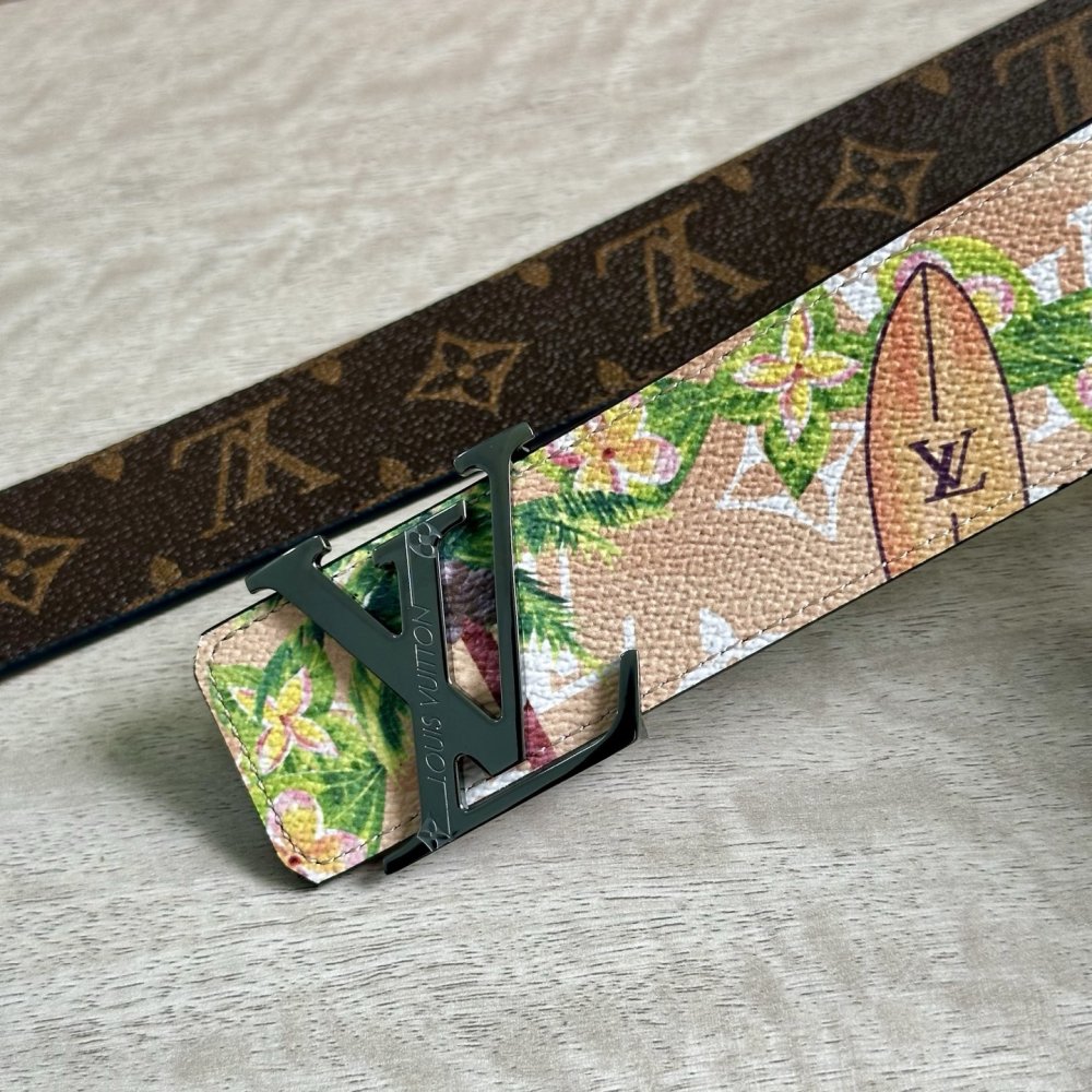 Ремень мужской двусторонний кожаный 4 см фото 3