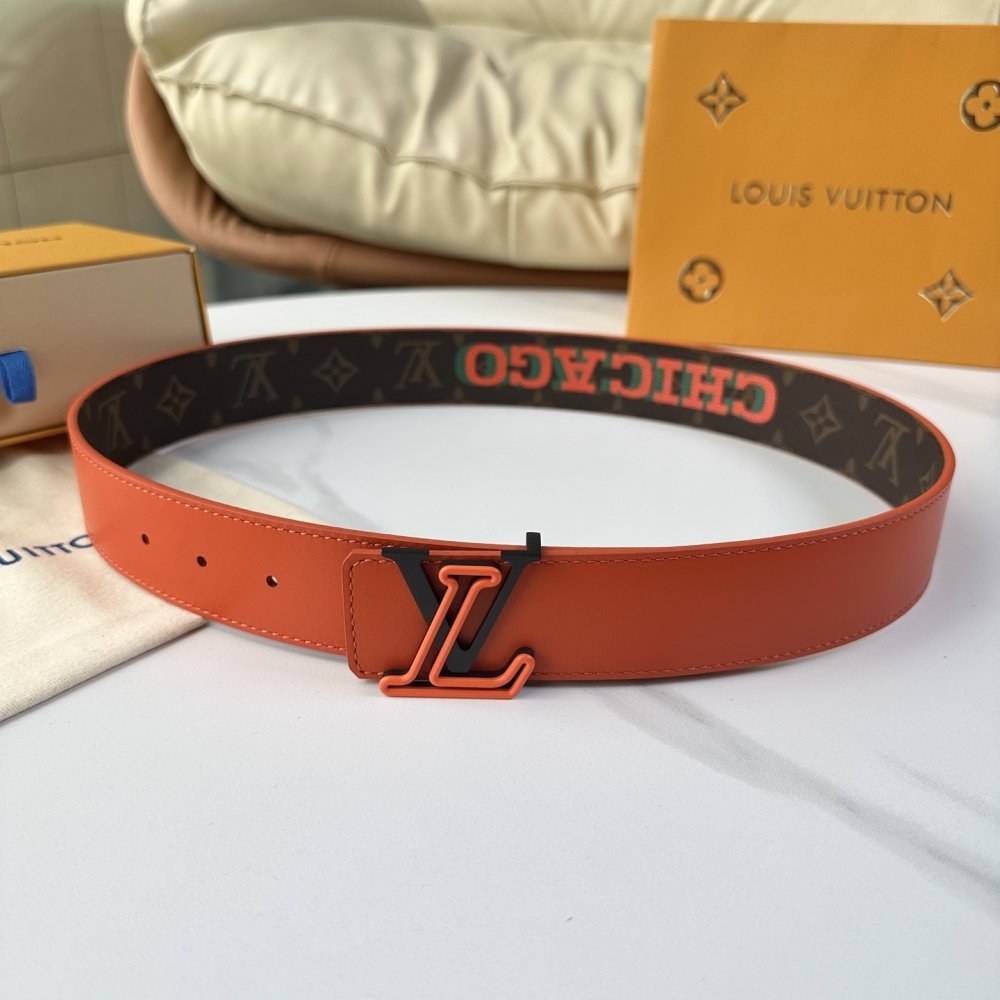 Ремень мужской двусторонний кожаный 4 см фото 3