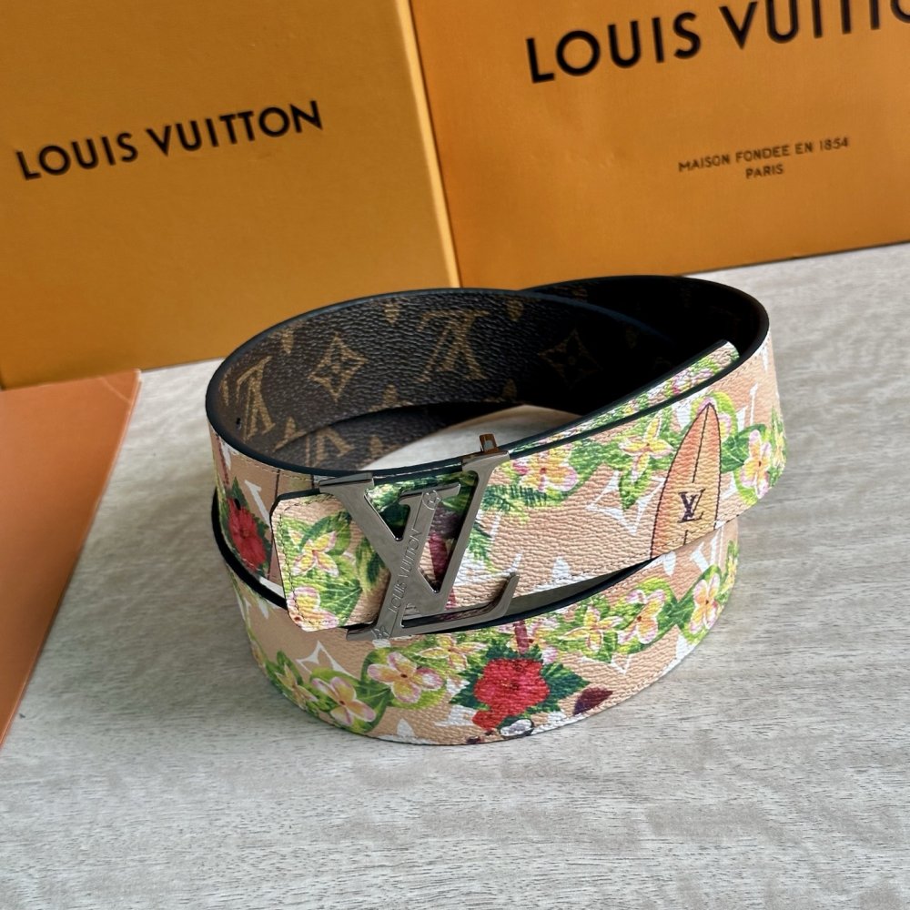 Ремень мужской двусторонний кожаный 4 см фото 4