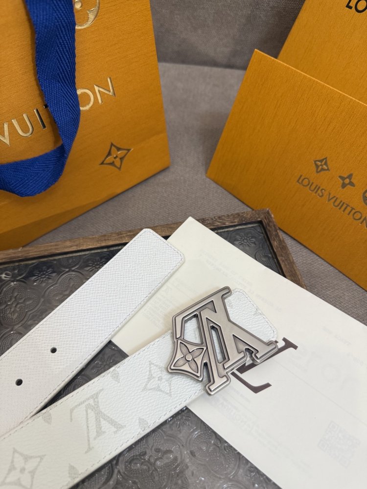 Ремень мужской двусторонний кожаный 4 см фото 4