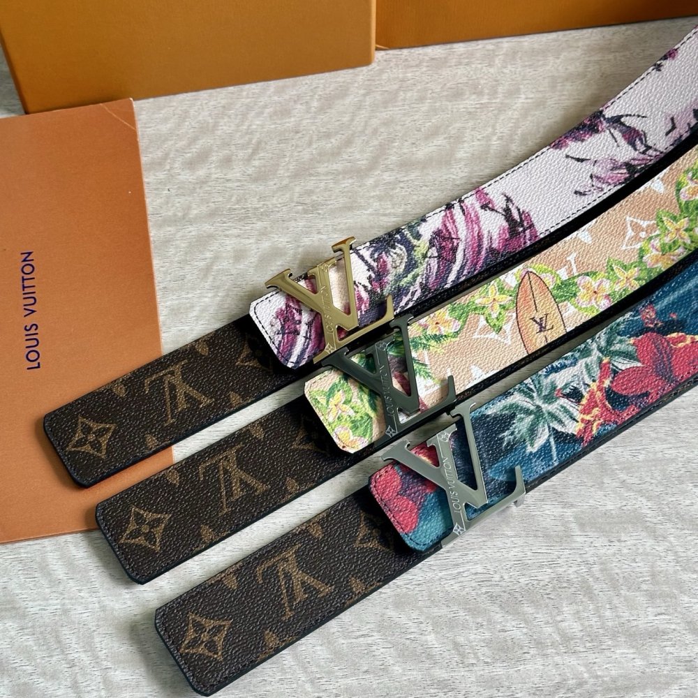 Ремень мужской двусторонний кожаный 4 см фото 6