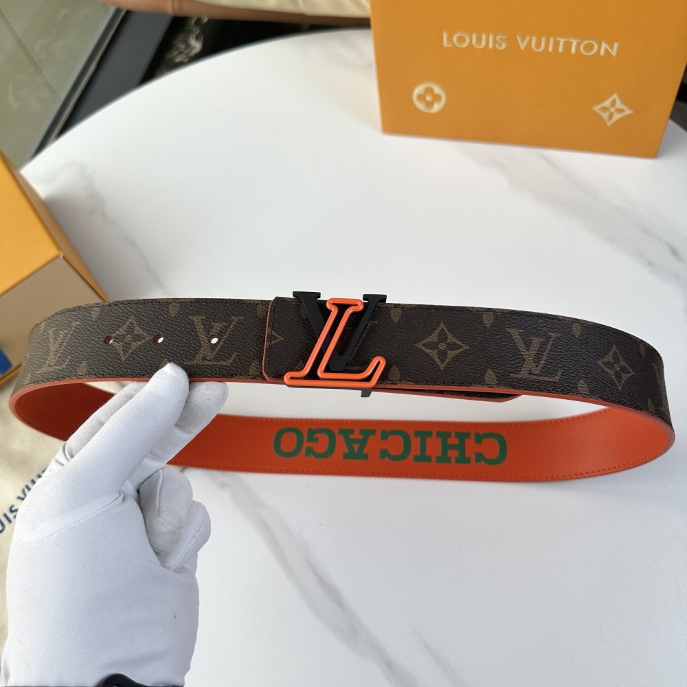 Ремень мужской двусторонний кожаный 4 см фото 6