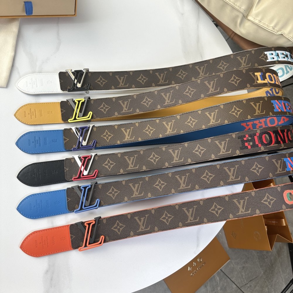 Ремень мужской двусторонний кожаный 4 см фото 9