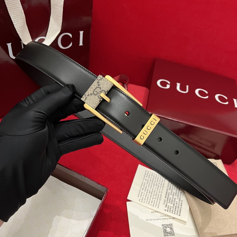 Ремень мужской кожаный 3.5 см