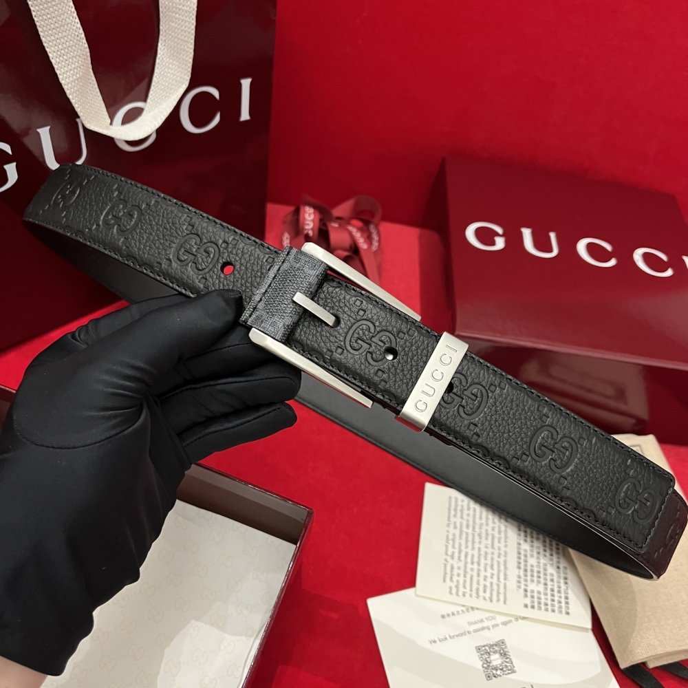 Belt male leather 3.5 cm