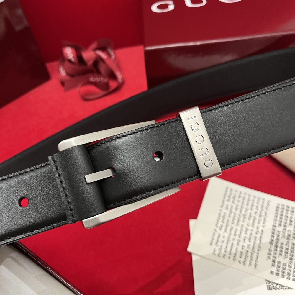 Ремінь чоловічий шкіряний 3.5 см фото 2