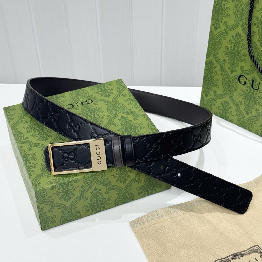 Belt male leather 3.5 cm фото 2