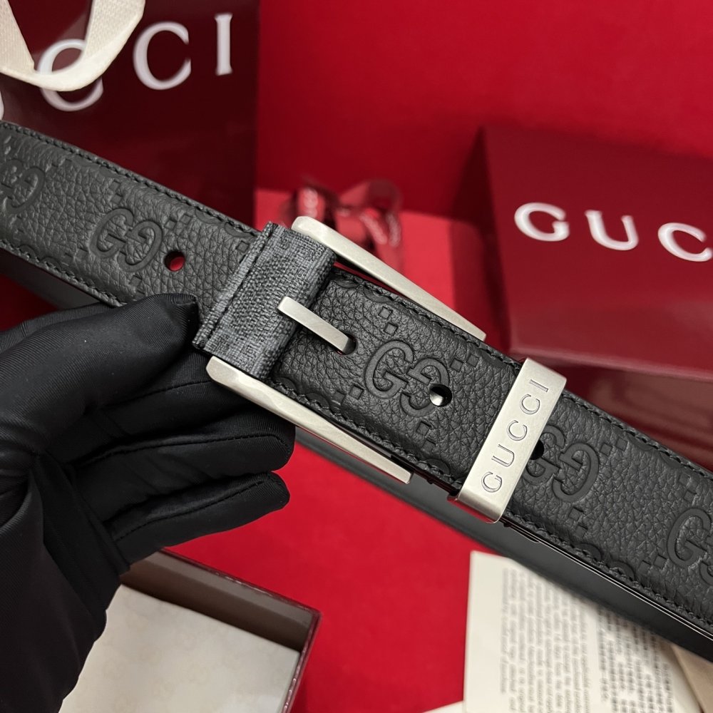 Belt male leather 3.5 cm фото 2