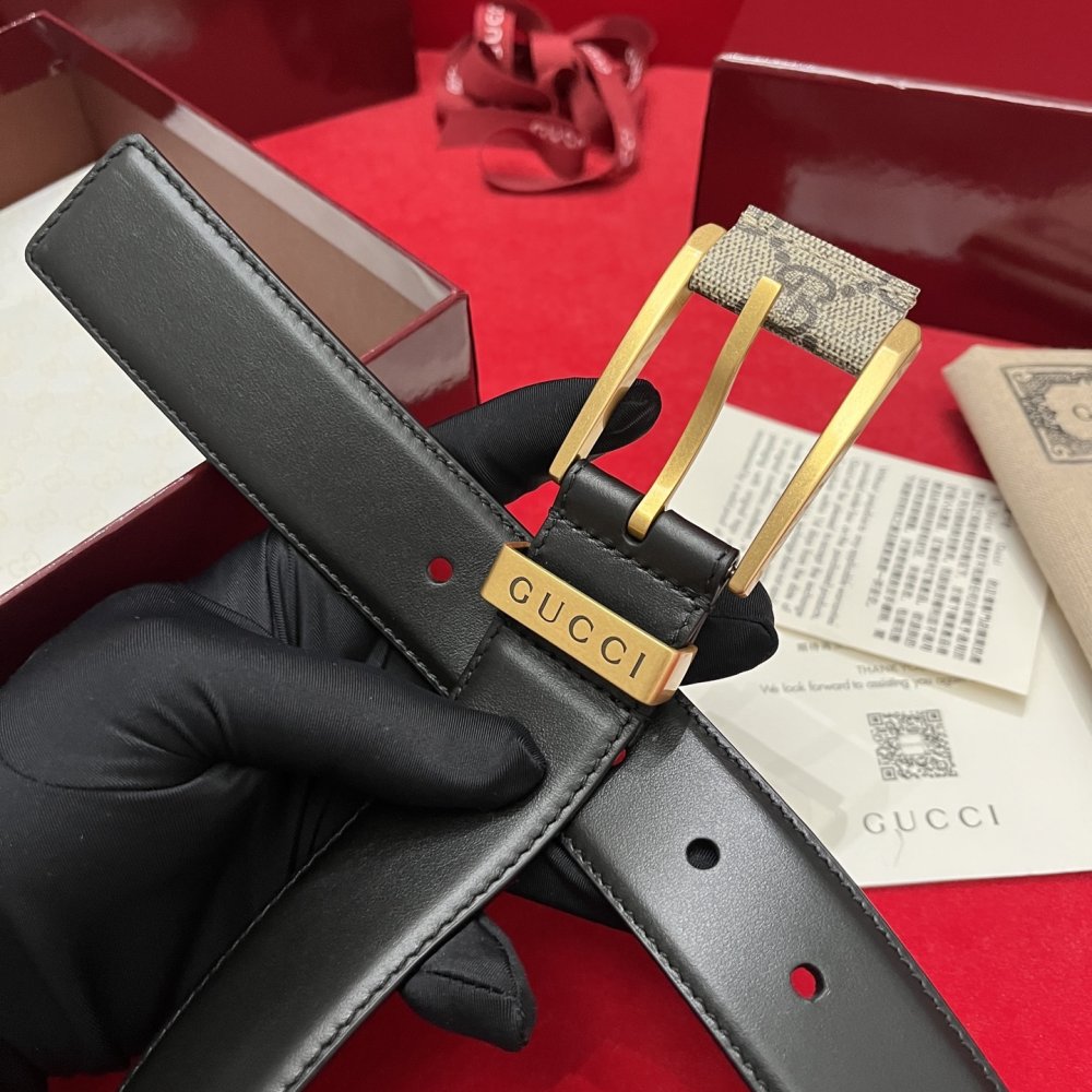 Ремень мужской кожаный 3.5 см фото 3