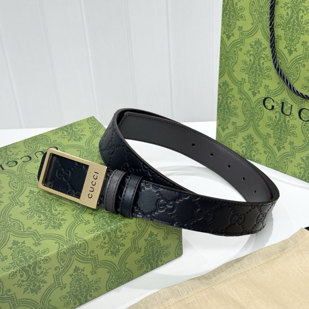 Belt male leather 3.5 cm фото 3