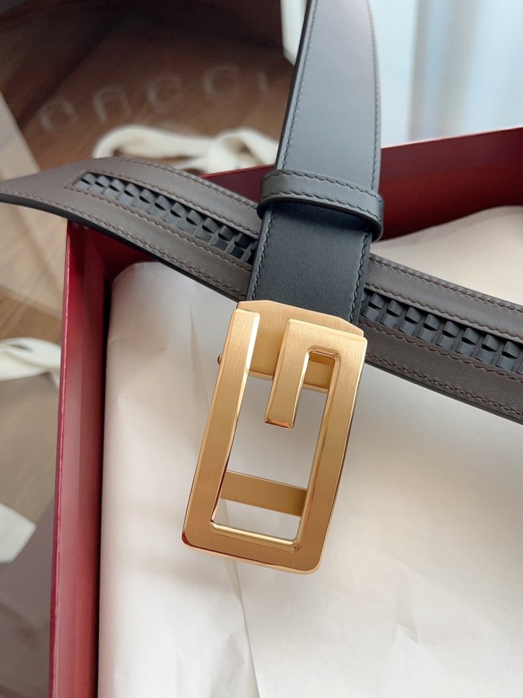 Ремень мужской кожаный 3.5 см фото 4