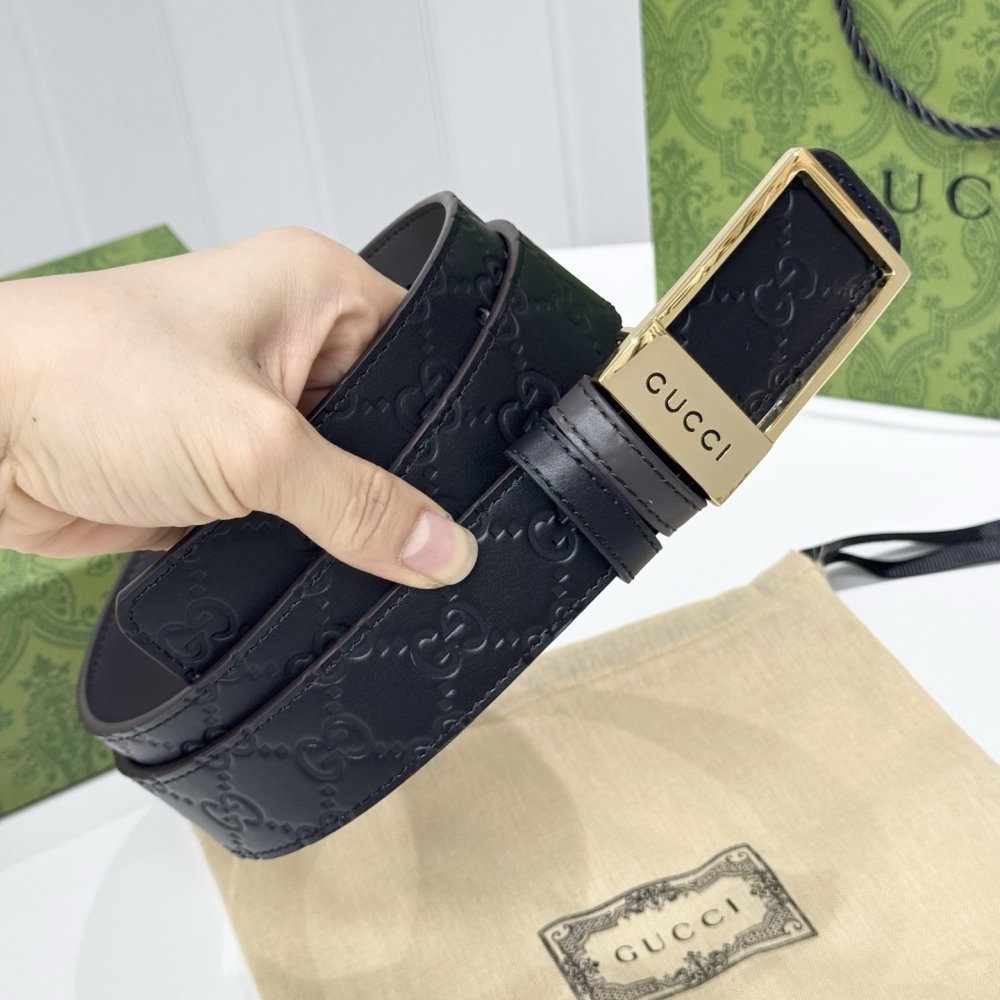 Belt male leather 3.5 cm фото 4