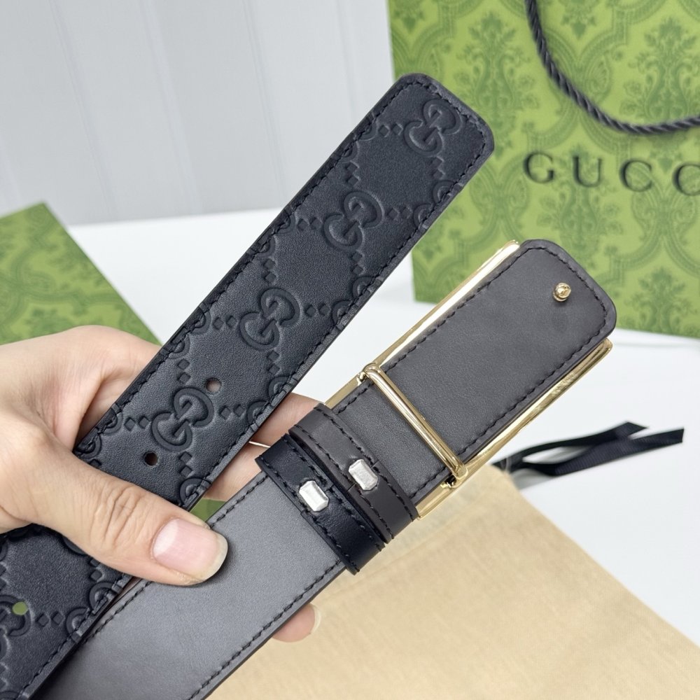 Belt male leather 3.5 cm фото 5