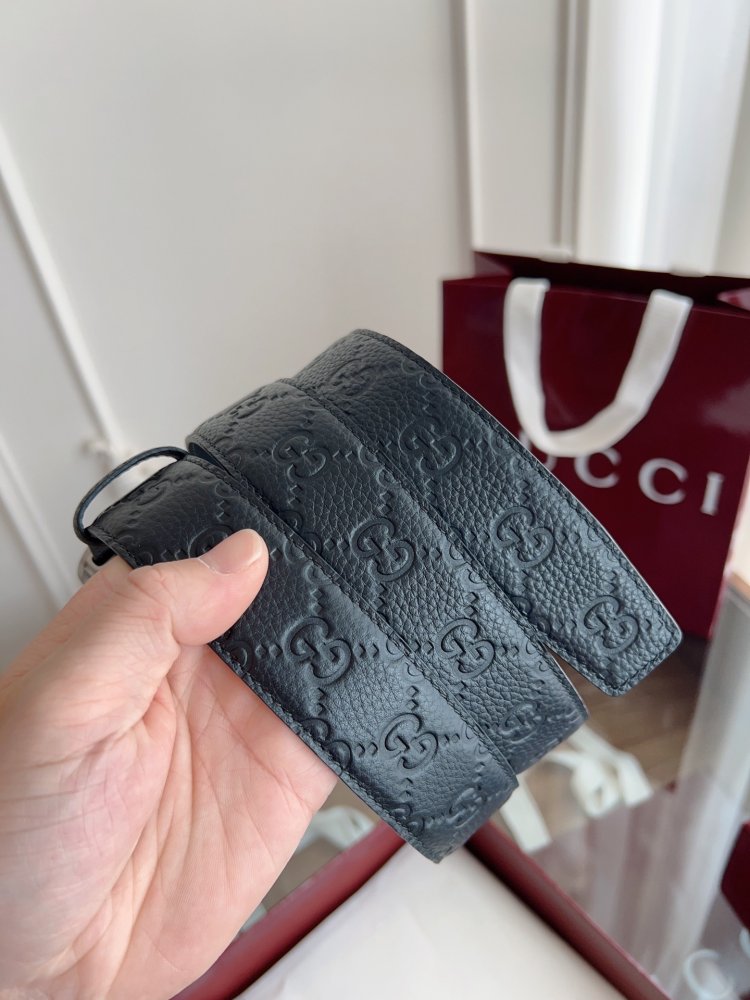 Belt male leather 3.5 cm фото 7