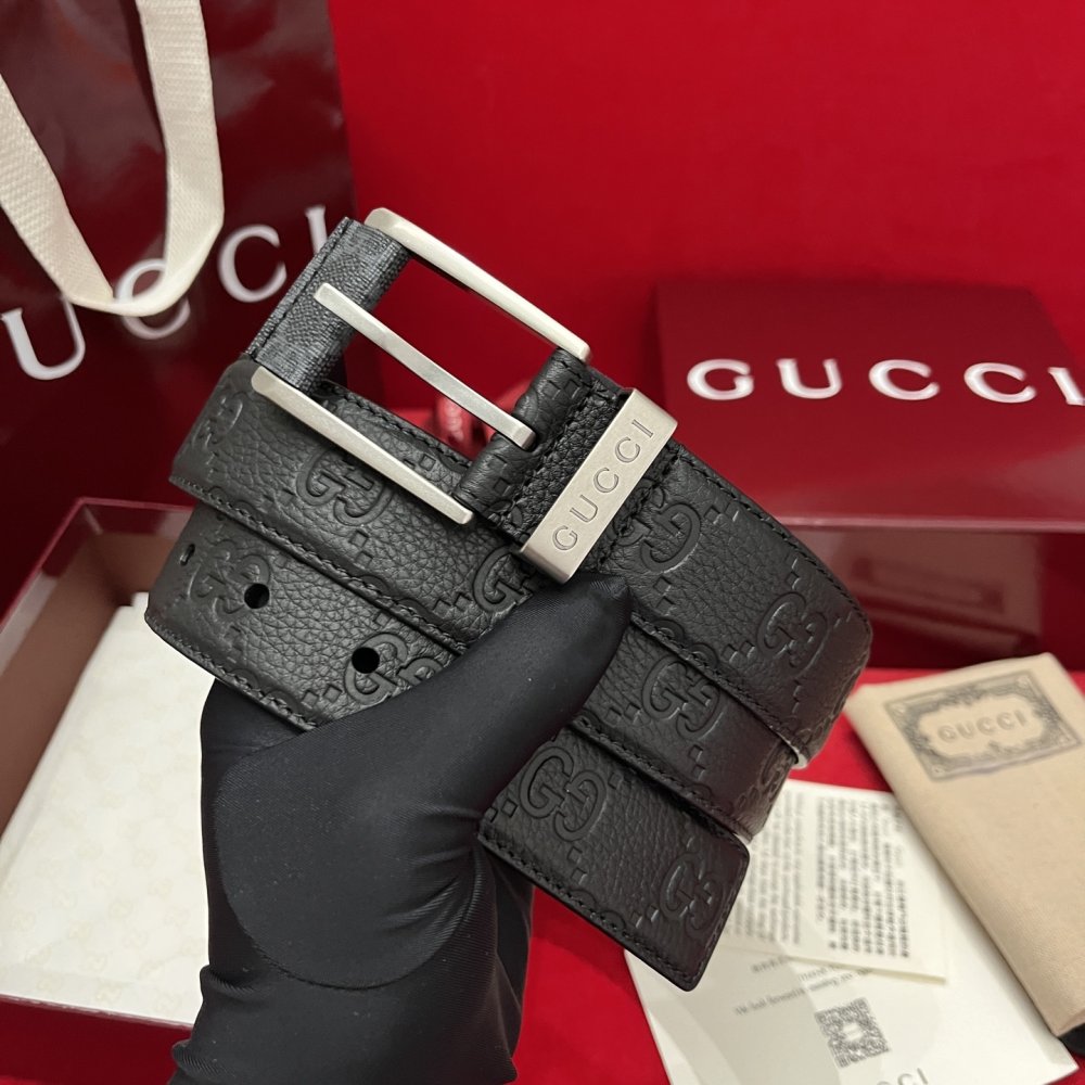 Belt male leather 3.5 cm фото 7