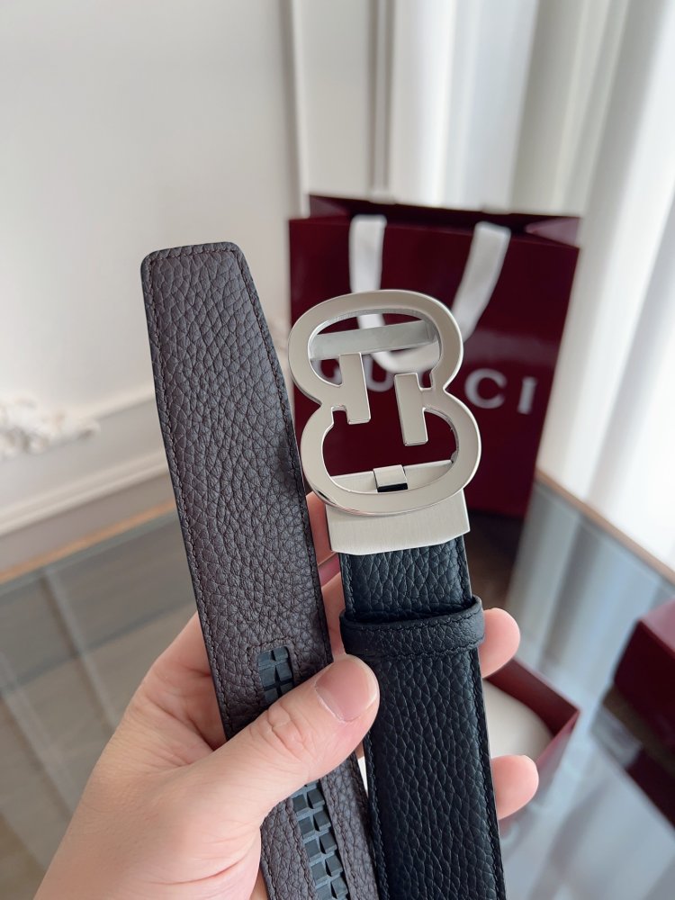 Ремінь чоловічий шкіряний 3.5 см фото 8