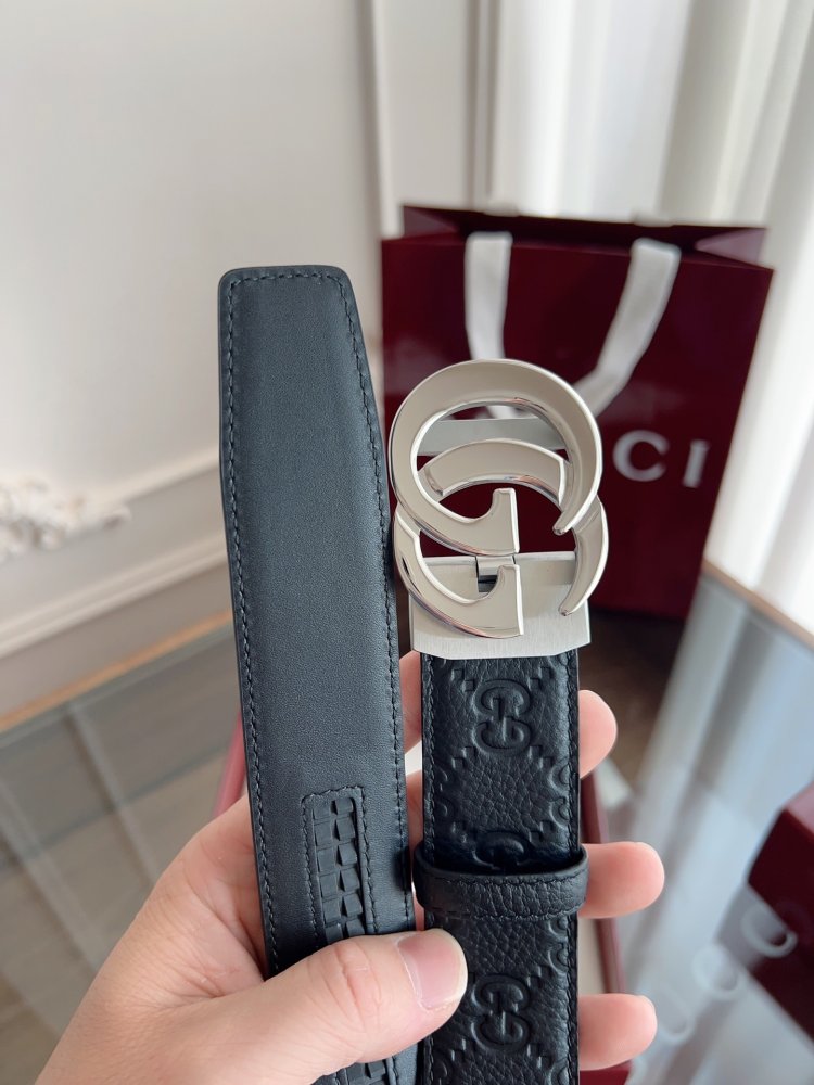 Belt male leather 3.5 cm фото 8