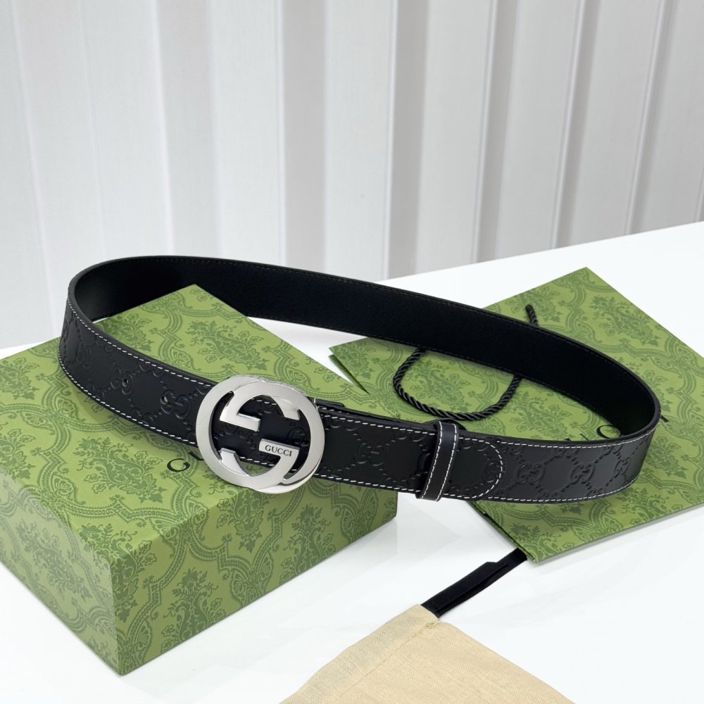 Belt male leather 3.8 cm