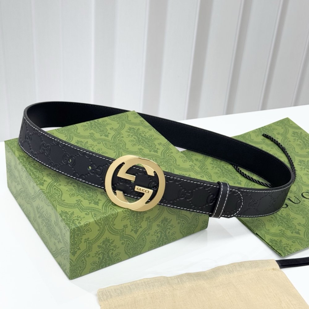 Belt male leather 3.8 cm