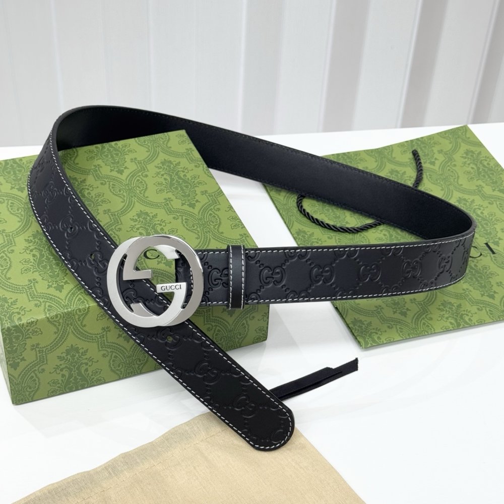 Belt male leather 3.8 cm фото 2