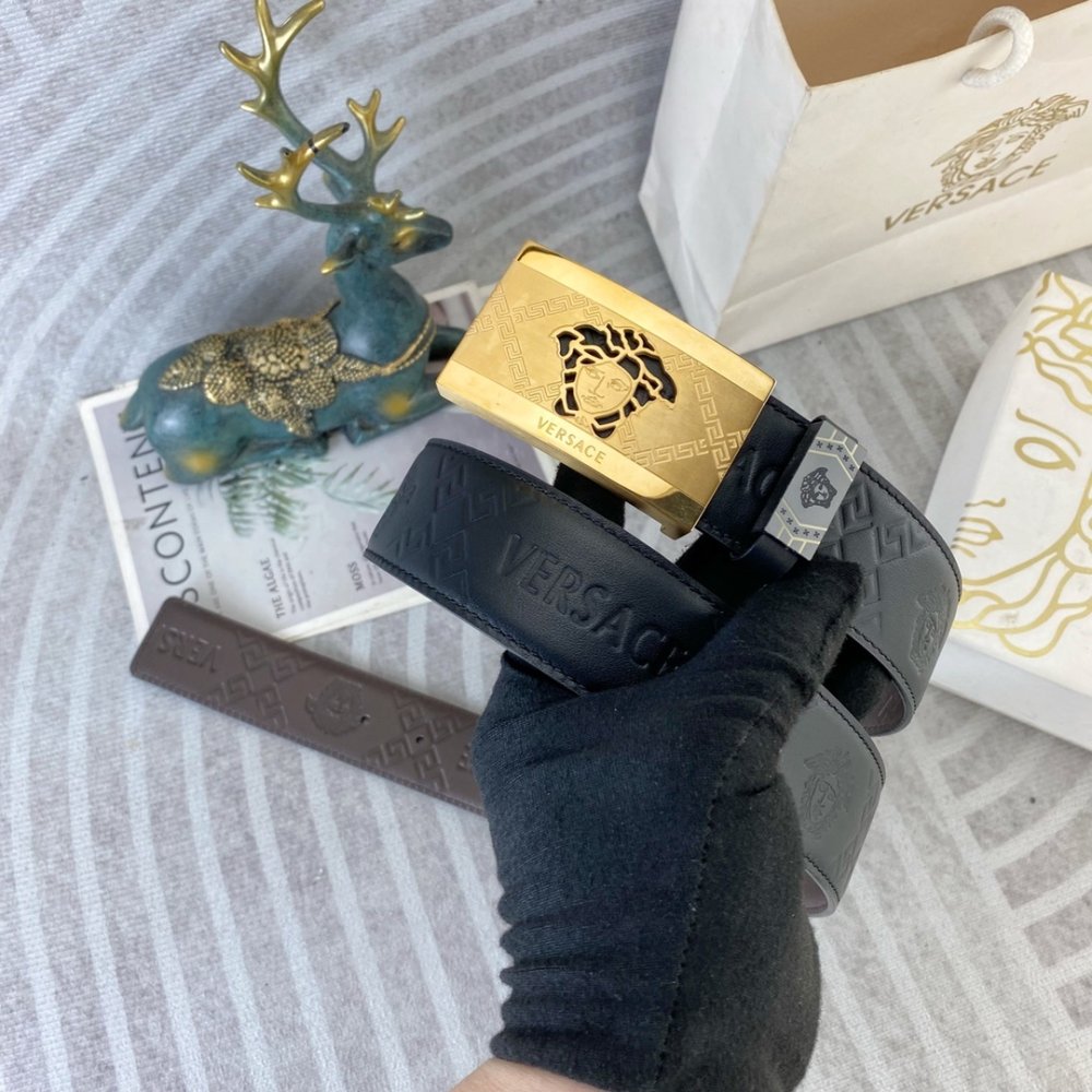 Ремень мужской кожаный 3.8 см фото 3