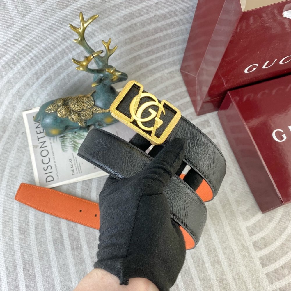 Ремень мужской кожаный 3.8 см фото 3