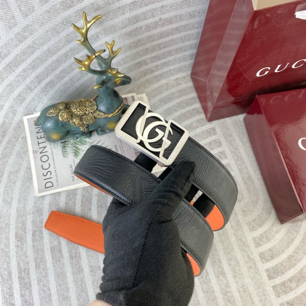 Ремень мужской кожаный 3.8 см фото 3