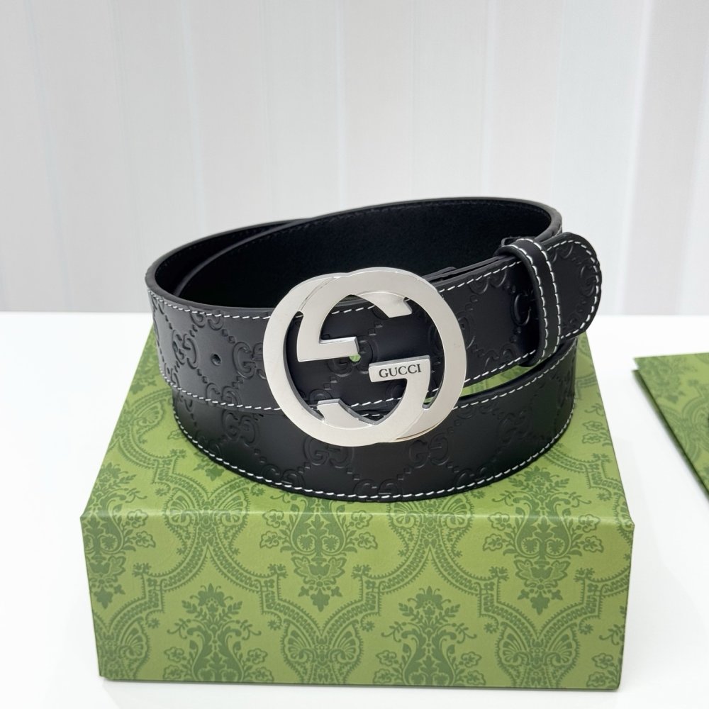 Belt male leather 3.8 cm фото 4