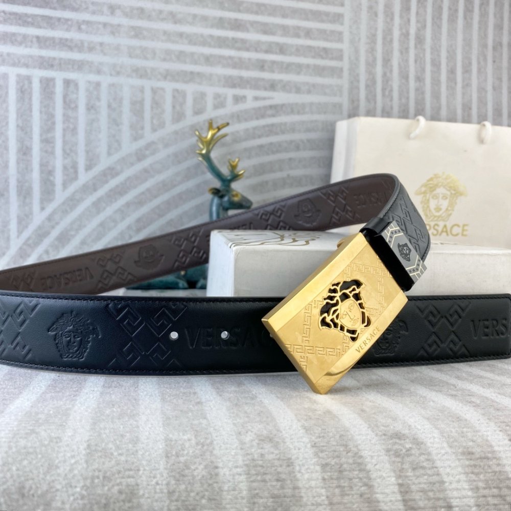 Ремень мужской кожаный 3.8 см фото 5