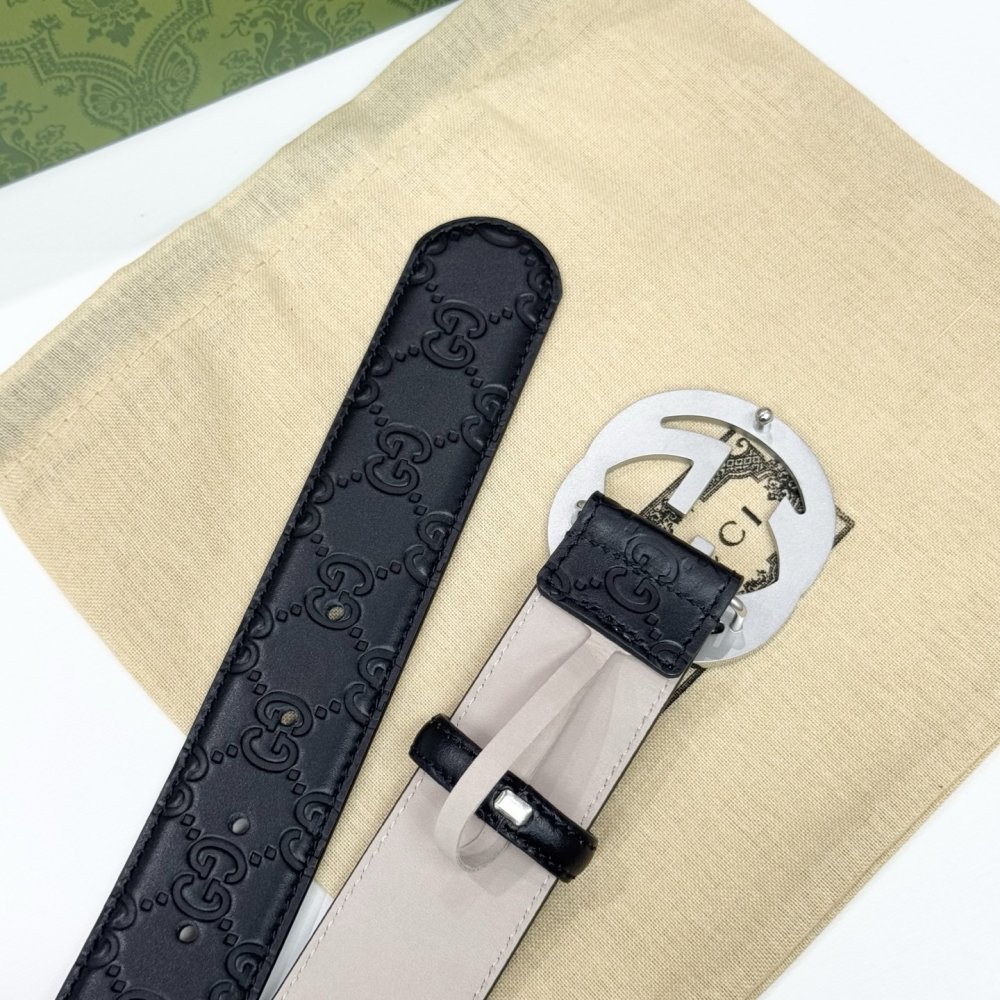 Belt male leather 3.8 cm фото 5