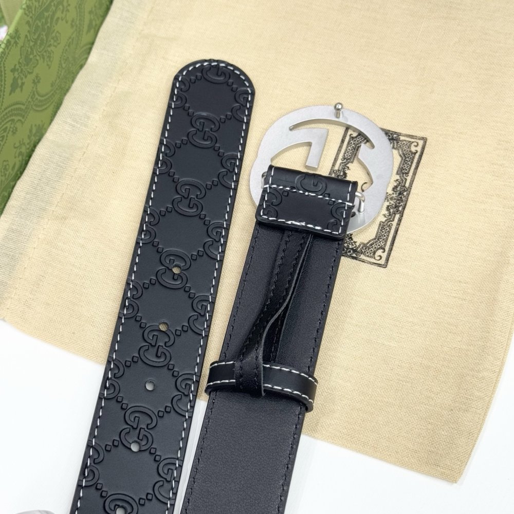 Belt male leather 3.8 cm фото 6