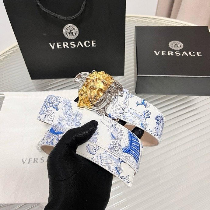 Ремень мужской кожаный 4 см