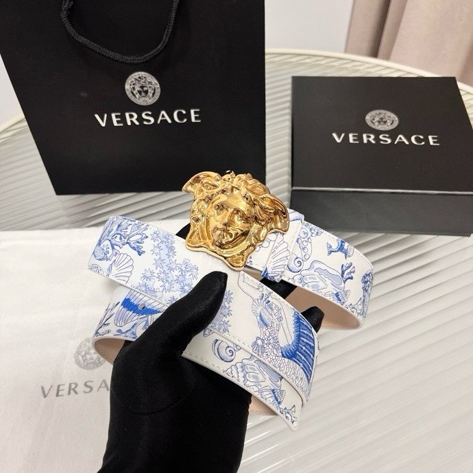 Ремень мужской кожаный 4 см