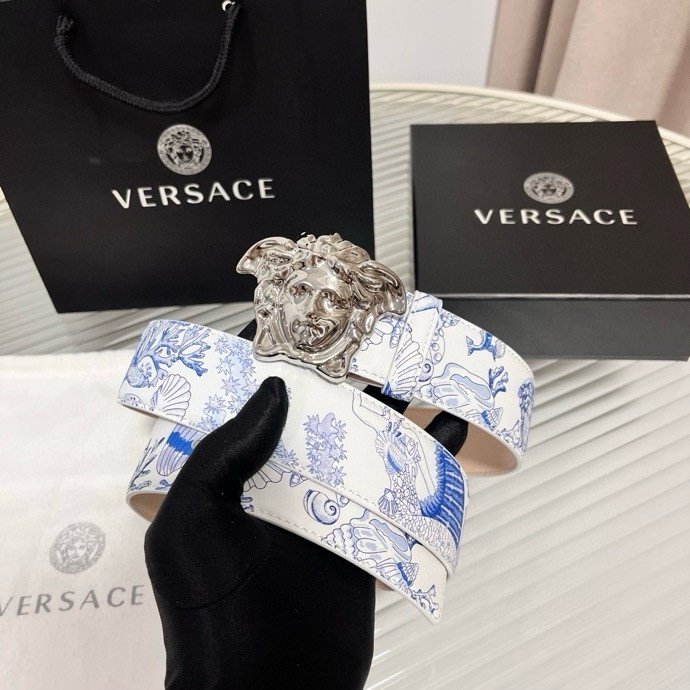 Ремень мужской кожаный 4 см