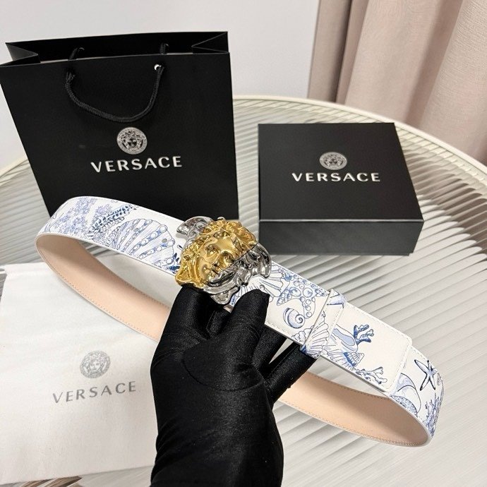 Ремень мужской кожаный 4 см фото 4