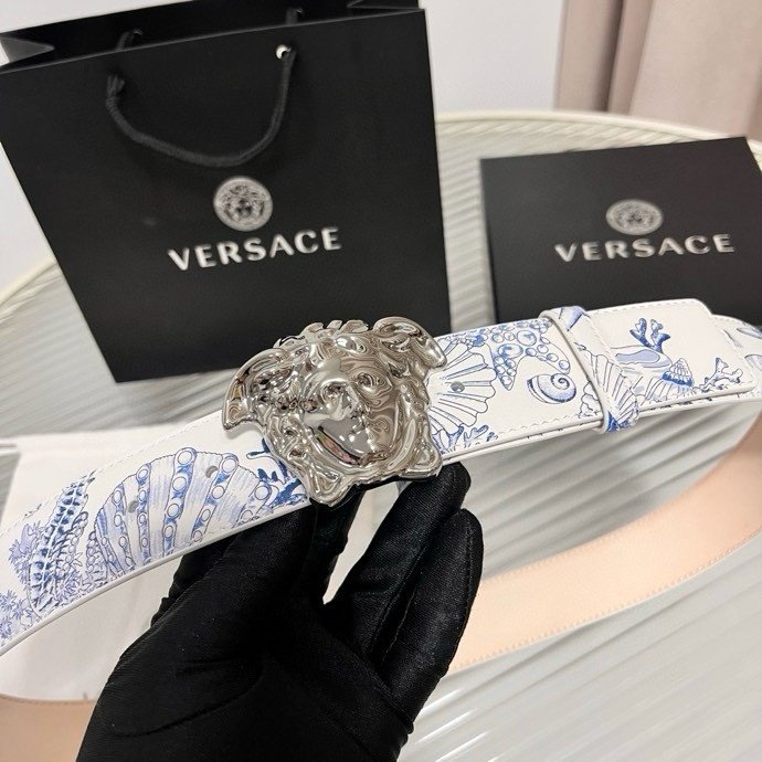 Ремень мужской кожаный 4 см фото 6