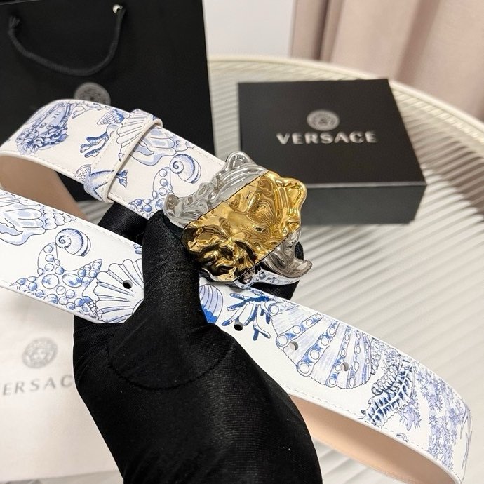 Ремень мужской кожаный 4 см фото 7