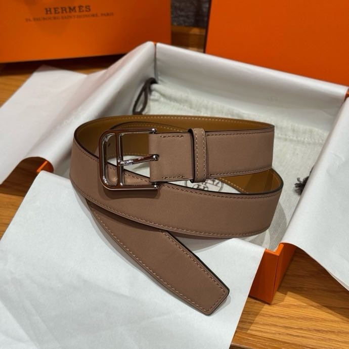 Ремень Romain кожаный 3.5 см