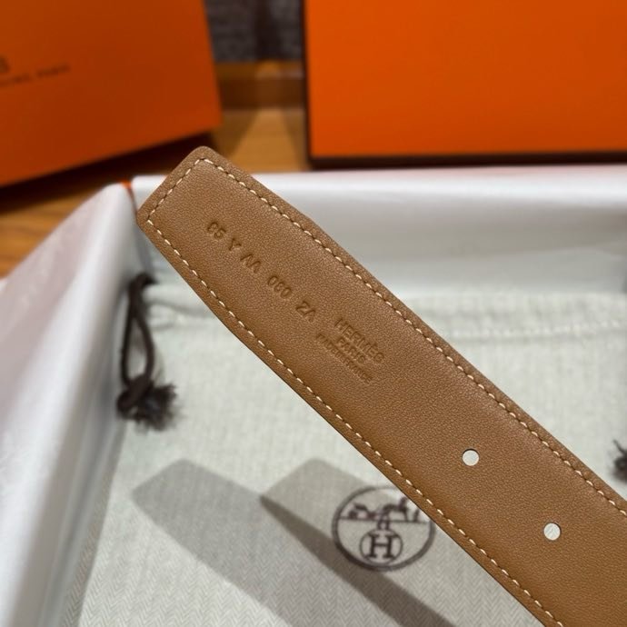 Ремень Romain кожаный 3.5 см фото 4