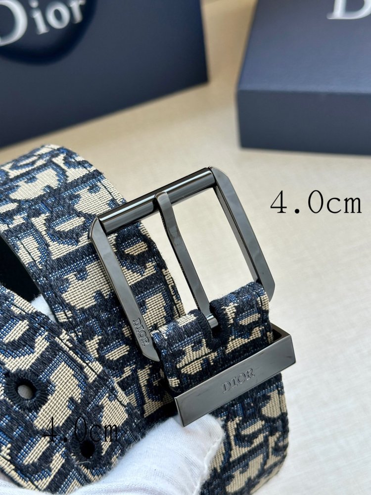 Ремінь з принтом Oblique 4 см фото 4