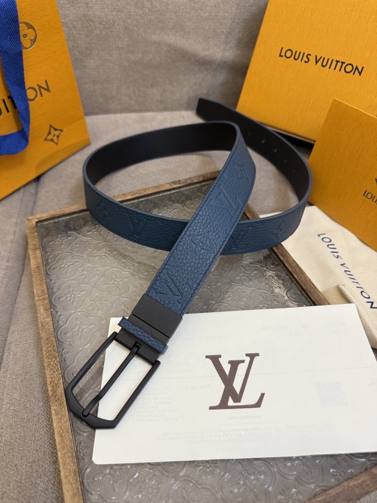 Ремінь Slender двосторонній шкіряний 3.5 см