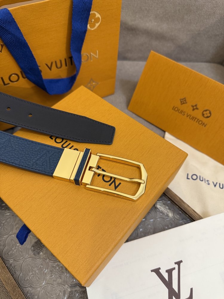 Ремень Slender двусторонний кожаный 3.5 см фото 4