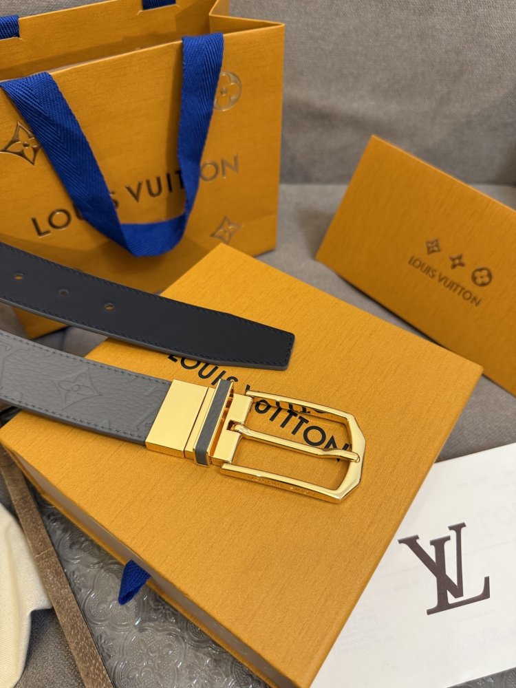 Ремень Slender двусторонний кожаный 3.5 см фото 4