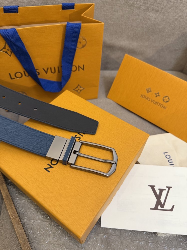 Ремень Slender двусторонний кожаный 3.5 см фото 4