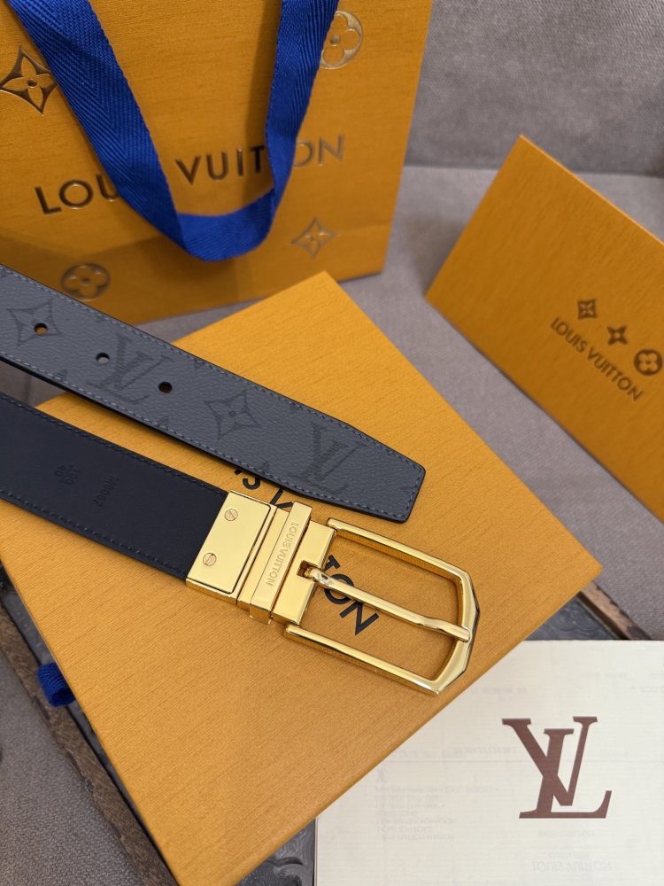 Ремень Slender двусторонний кожаный 3.5 см фото 5