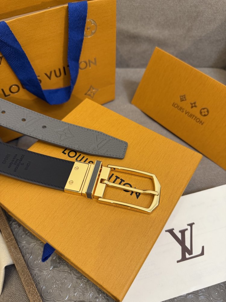 Ремень Slender двусторонний кожаный 3.5 см фото 6